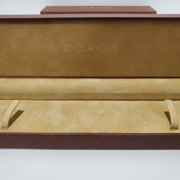 Brown Coach Wristwatch BOX with Sleeve Advertising Prop - Picture 12 of 16
